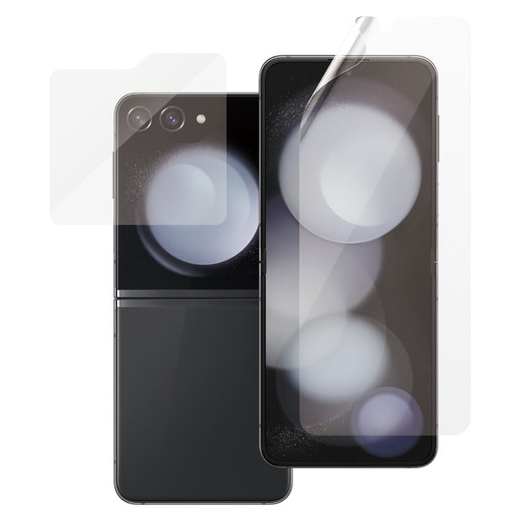 Védőfólia UWF és edzett üveg Samsung Galaxy Z Flip6 készülékhez, Átlátszó, SAFE by PanzerGlass