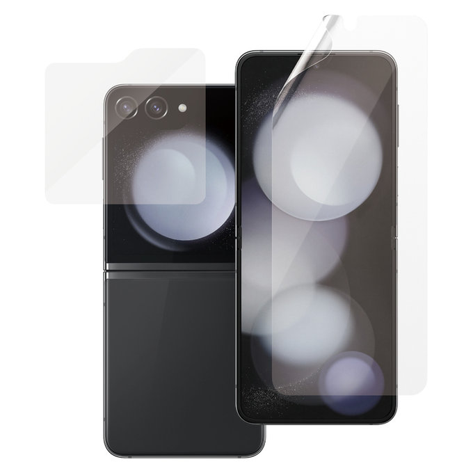 Védőfólia UWF és edzett üveg Samsung Galaxy Z Flip6 készülékhez, Átlátszó, SAFE by PanzerGlass