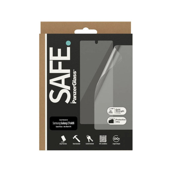 Védőfólia UWF és edzett üveg Samsung Galaxy Z Fold6 készülékhez, Átlátszó, SAFE by PanzerGlass
