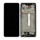 Samsung Galaxy A73 A736 - LCD Kijelző + Érintőüveg + Keret (Black) OLED
