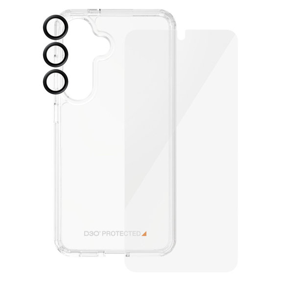 Bundle Hoops + Edzett üveg UWF + Hard Case D3O Samsung Galaxy S24 készülékhez, PanzerGlass
