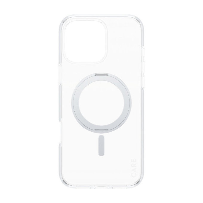 Kickstand tok MagSafe támogatással iPhone 16 Pro Max készülékhez, Ezüst, CARE