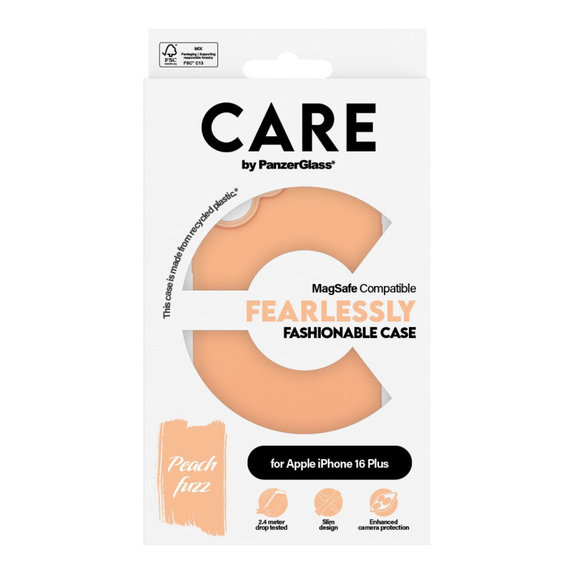 Fearlessly tok MagSafe támogatással iPhone 16 Plus készülékhez, Peachy, CARE