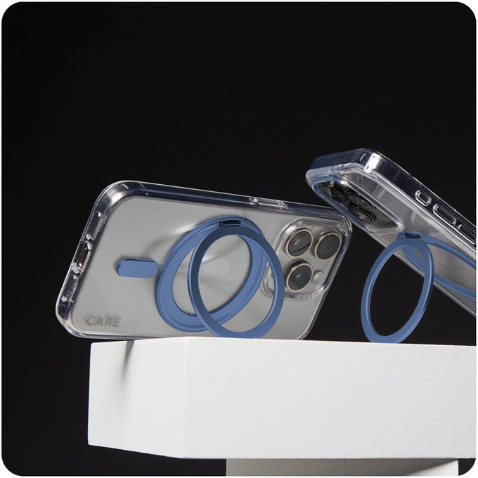 Kickstand tok MagSafe támogatással iPhone 16 készülékhez, Kék, CARE