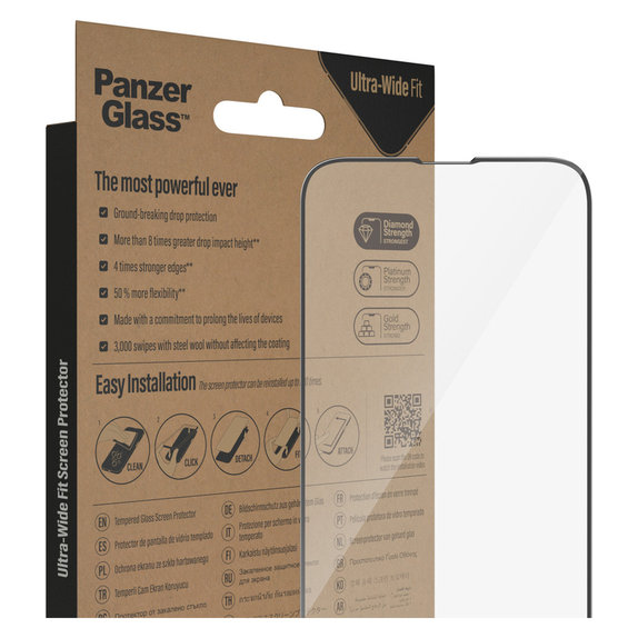 Edzett üveg UWF AB Google Pixel 8 Pro készülékhez, Fekete, PanzerGlass