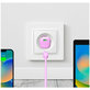 PURO - Töltőadapter MiniPro USB-C, GaN, 20W, coraltastic