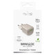 PURO - Töltőadapter MiniPro USB-C, GaN, 20W, sandshell