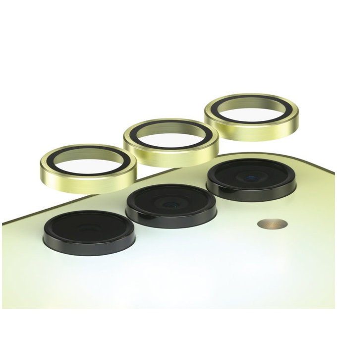 Hoops Kameralencse-védő Samsung A15/A15 5G készülékhez, Sárga, PanzerGlass