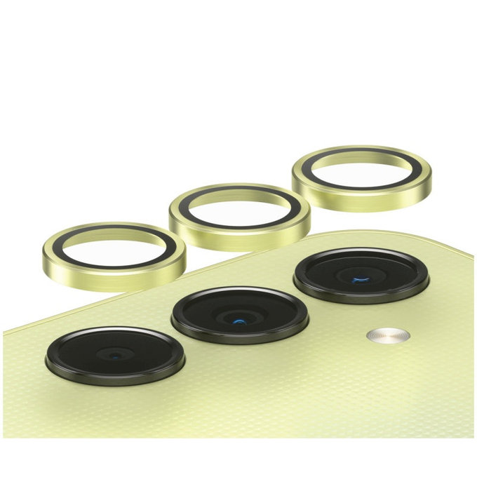 Hoops Kameralencse-védő Samsung A25 5G készülékhez, Sárga, PanzerGlass