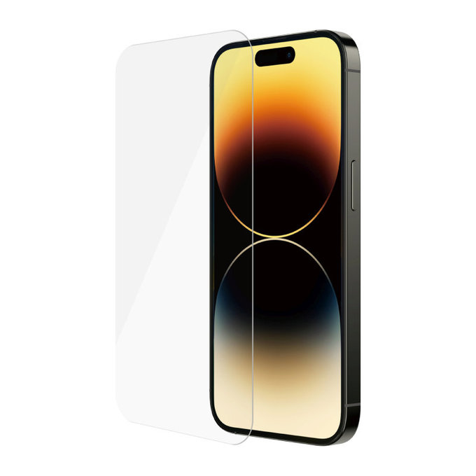 Edzett üveg Case Friendly UWF iPhone 14 Pro készülékhez, Fekete, SAFE