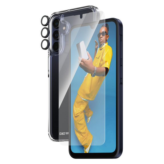 Bundle Hoops + Edzett üveg UWF + Hard Case D3O Samsung Galaxy A15/A15 5G készülékhez, PanzerGlass