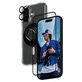 Bundle Hoops + UWF edzett üveg + Hard Case + Magnetic Ring Mount iPhone 16 készülékhez, PanzerGlass