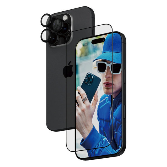 Bundle Hoops + UWF edzett üveg iPhone 16 Pro készülékhez, PanzerGlass