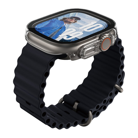 Edzett üveg Full Body Slim Apple Watch Ultra 2024/Ultra 2/Ultra készülékhez, Átlátszó, PanzerGlass