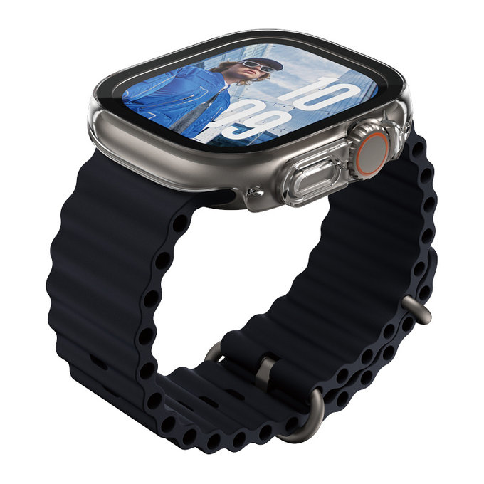 Edzett üveg Full Body Slim Apple Watch Ultra 2024/Ultra 2/Ultra készülékhez, Átlátszó, PanzerGlass