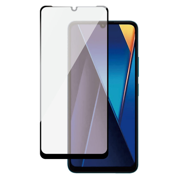 Edzett üveg UWF Xiaomi Redmi 13C 5G készülékhez, Fekete, SAFE by PanzerGlass