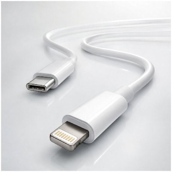 FixPremium - Kábel Lightning/USB-C, 1.5m, fehér