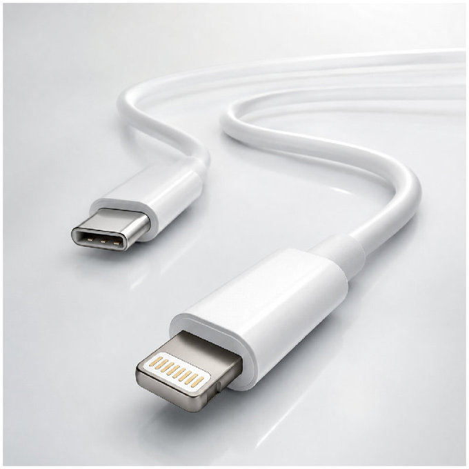 FixPremium - Kábel Lightning/USB-C, 1.5m, fehér