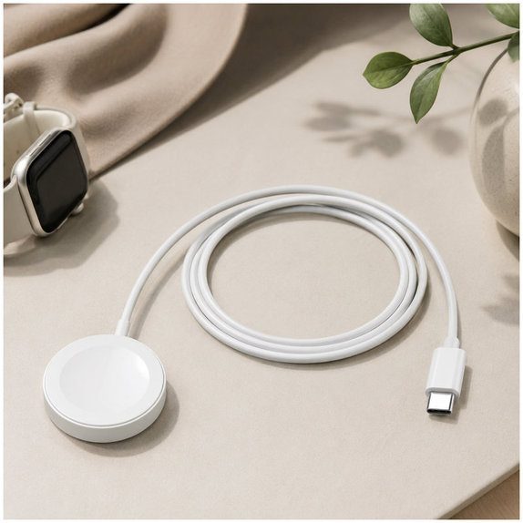 FixPremium - Kábel Watch/USB-C, 1.5m, fehér