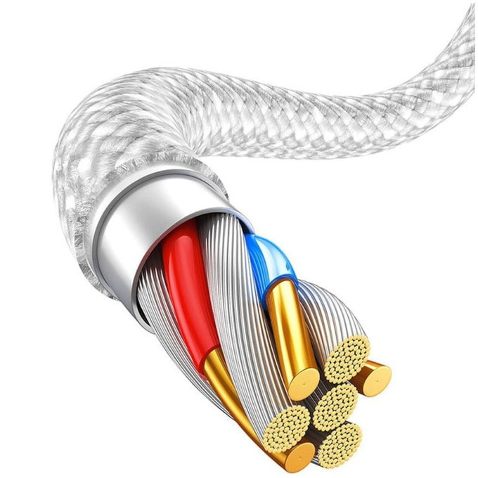 Baseus - Kábel Lightning/USB, 1.5m, fehér