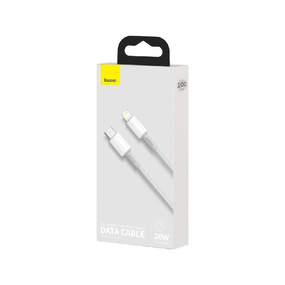 Baseus - Kábel Lightning/USB-C, 1.5m, fehér