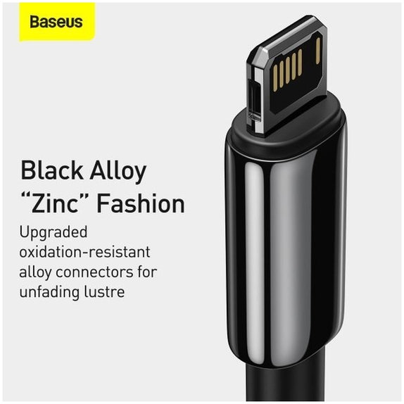 Baseus - Kábel Lightning/USB, 1.5m, fekete