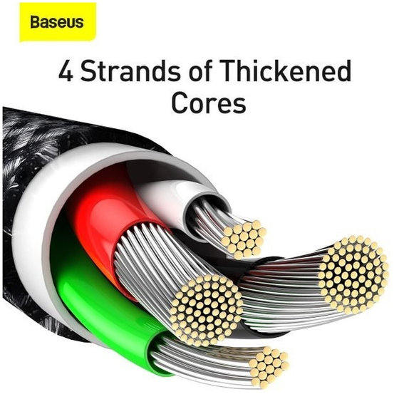 Baseus - Kábel Lightning/USB, 1.5m, fekete