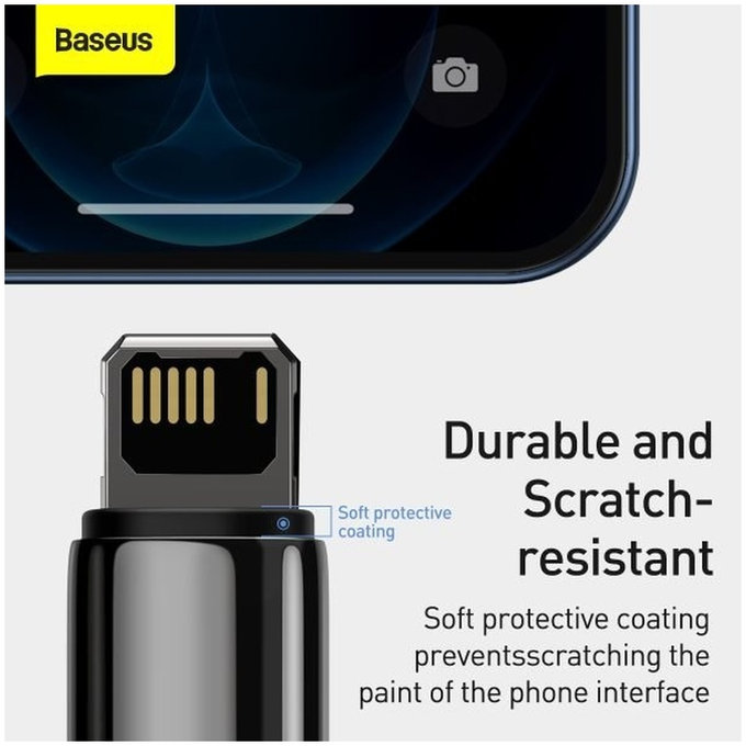 Baseus - Kábel Lightning/USB, 1.5m, fekete