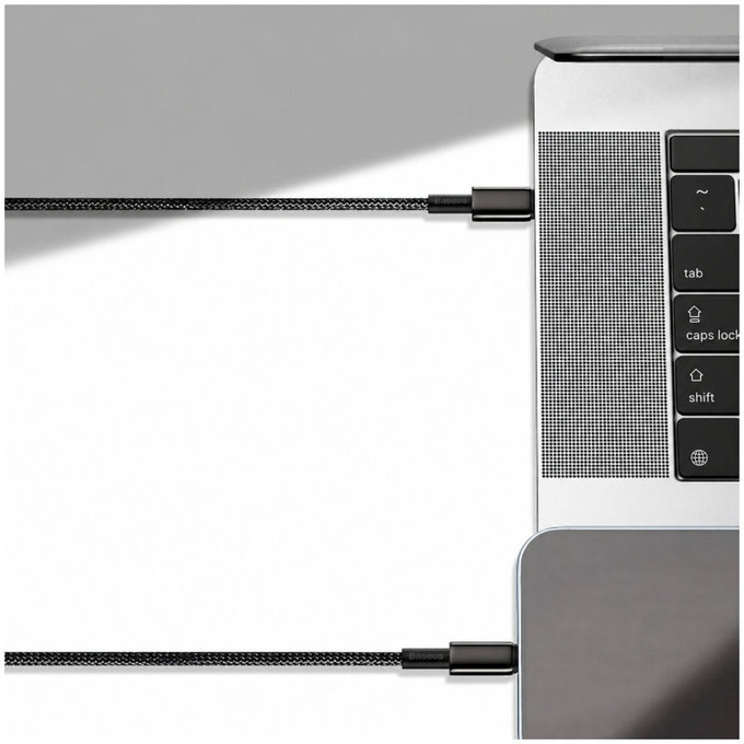 Baseus - Kábel Lightning/USB-C, 1.5m, fekete