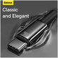 Baseus - Kábel USB-C/USB, 1.5m, fekete