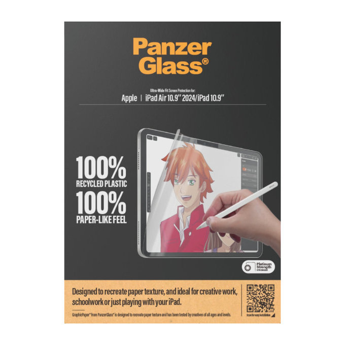 GraphicPaper UWF védőfólia iPad (10th Gen 2022)/(11th Gen 2025) készülékhez, átlátszó, PanzerGlass