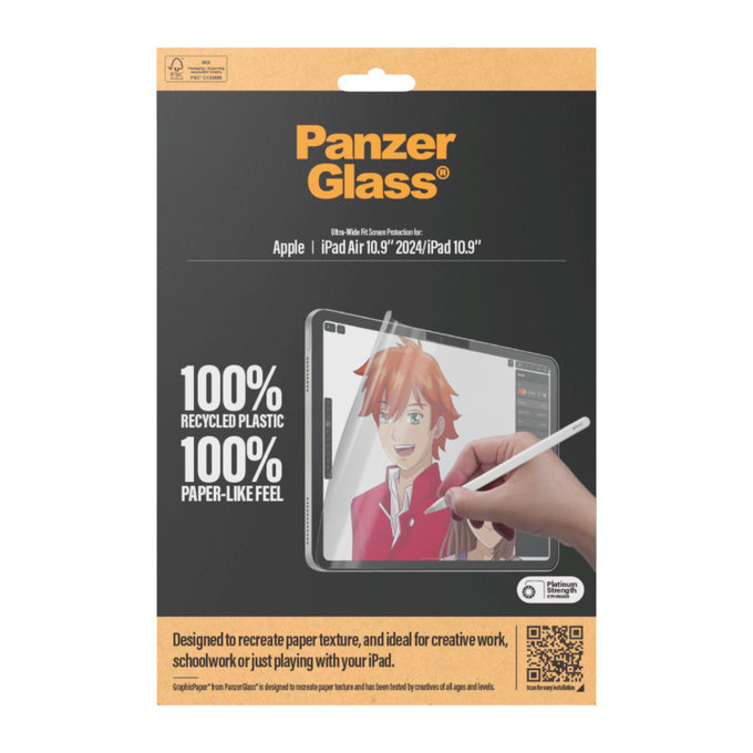 GraphicPaper UWF védőfólia iPad (10th Gen 2022)/(11th Gen 2025) készülékhez, átlátszó, PanzerGlass