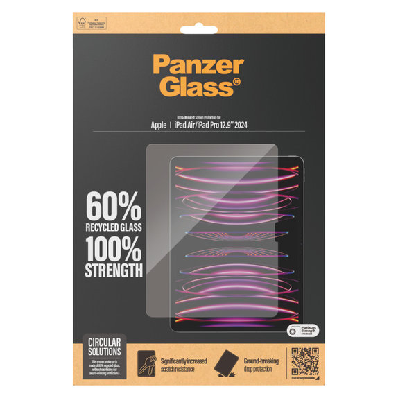 Edzett üveg UWF iPad Air 13"/Pro 13" készülékhez, Átlátszó, PanzerGlass