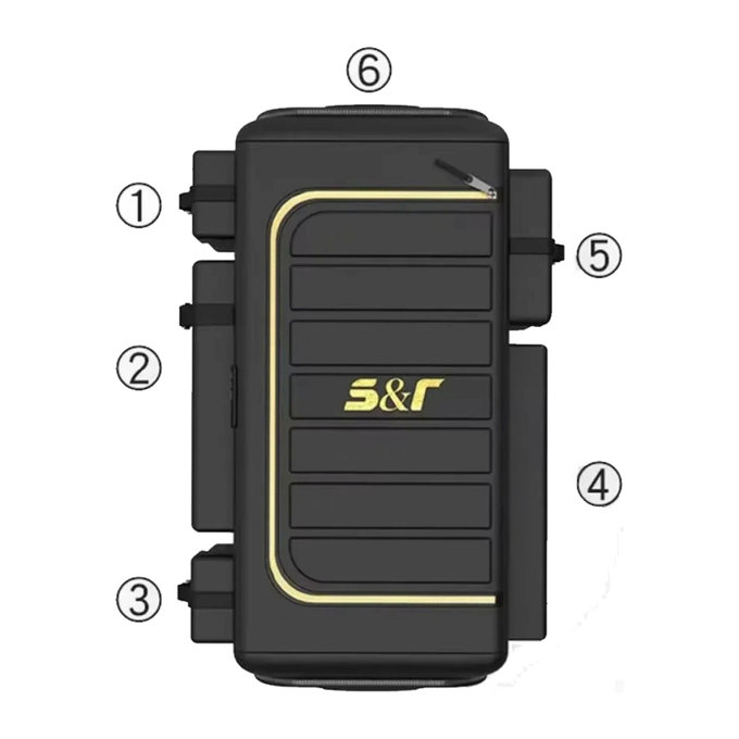 Tárolótáska/-doboz autó csomagtartójába 70L - 60x30x30cm