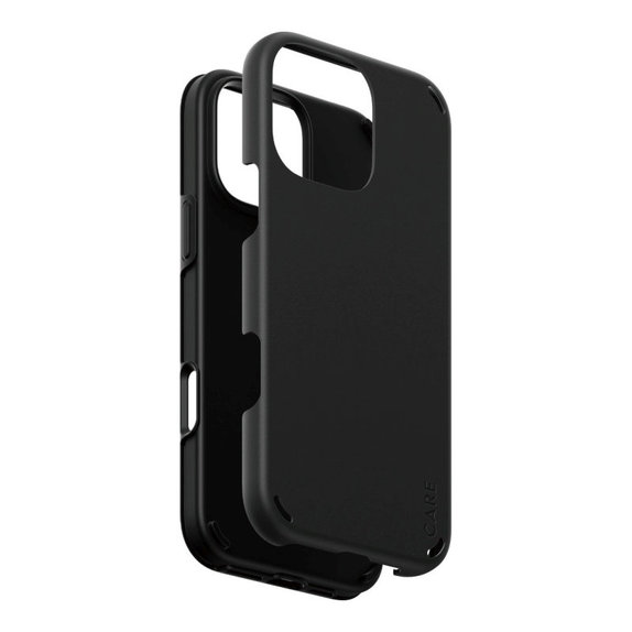 Double Defense tok iPhone 16 Pro Max készülékhez, Fekete, CARE