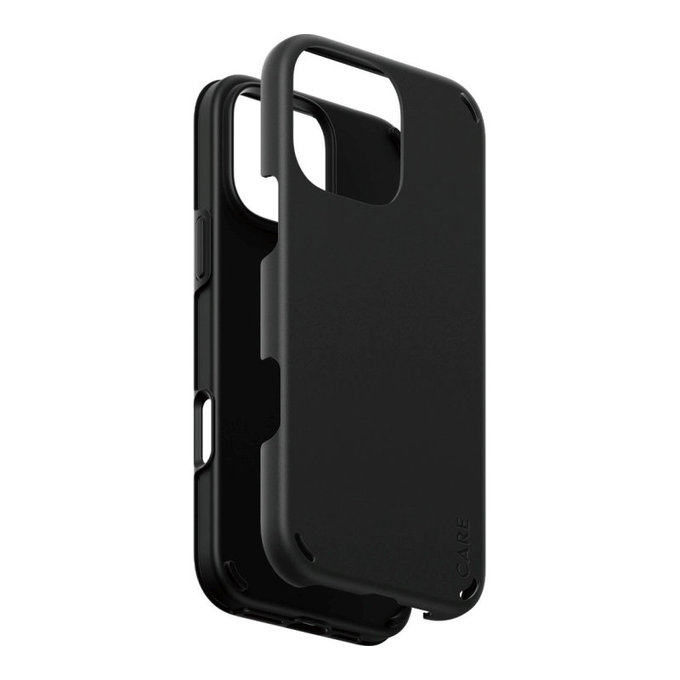 Double Defense tok iPhone 16 Pro Max készülékhez, Fekete, CARE