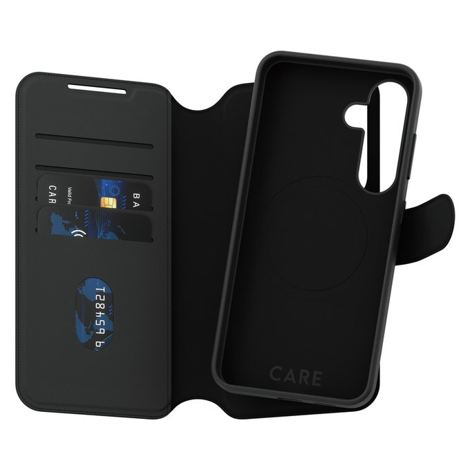 Tok Wallet Tango Two-In-One QI-val Samsung Galaxy S25 készülékhez, Fekete, PanzerGlass