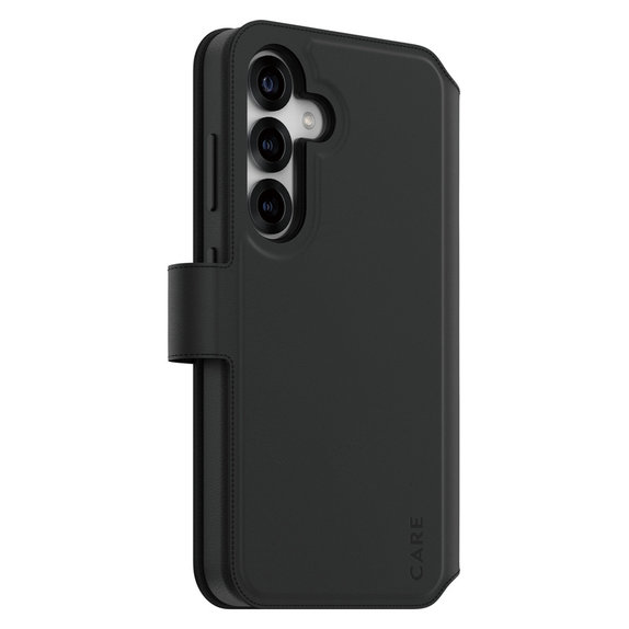 Tok Wallet Tango Two-In-One QI-val Samsung Galaxy S25 készülékhez, Fekete, PanzerGlass