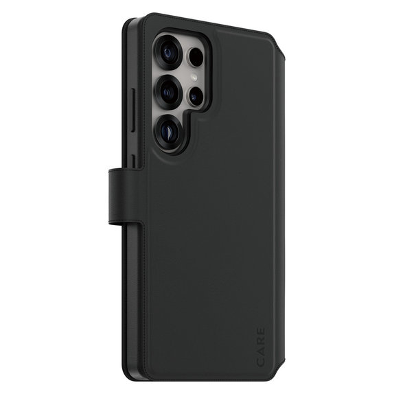 Tok Wallet Tango Two-In-One QI-val Samsung Galaxy S25 Ultra készülékhez, Fekete, PanzerGlass