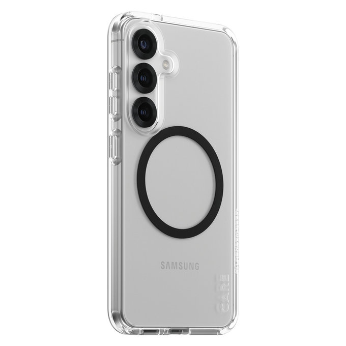 Tok Urban Combat fekete QI-val Samsung Galaxy S25 készülékhez, Átlátszó, PanzerGlass