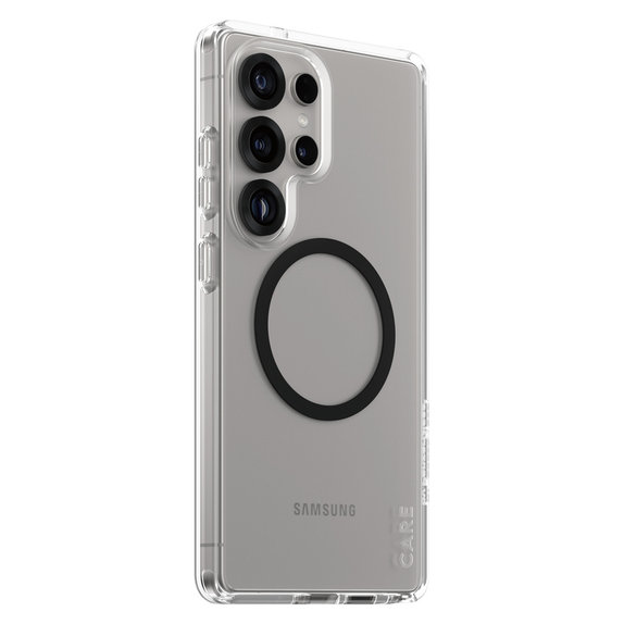 Tok Urban Combat fekete QI-val Samsung Galaxy S25 Ultra készülékhez, Átlátszó, PanzerGlass