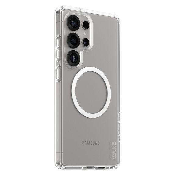 Tok Urban Combat fehér QI-val Samsung Galaxy S25 Ultra készülékhez, Átlátszó, PanzerGlass