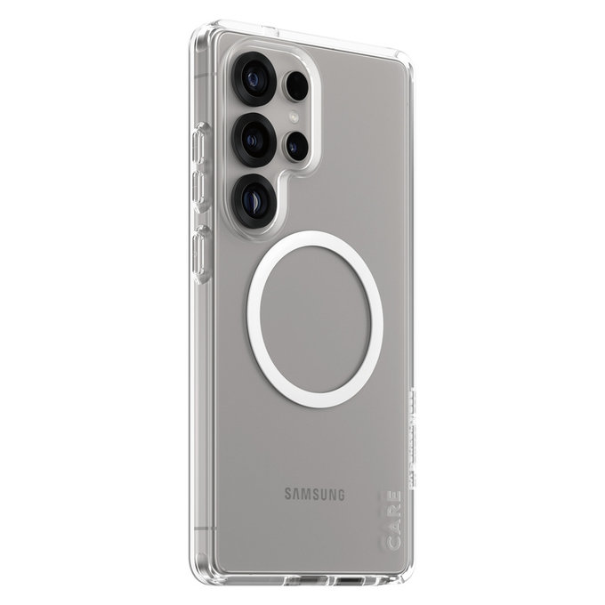 Tok Urban Combat fehér QI-val Samsung Galaxy S25 Ultra készülékhez, Átlátszó, PanzerGlass