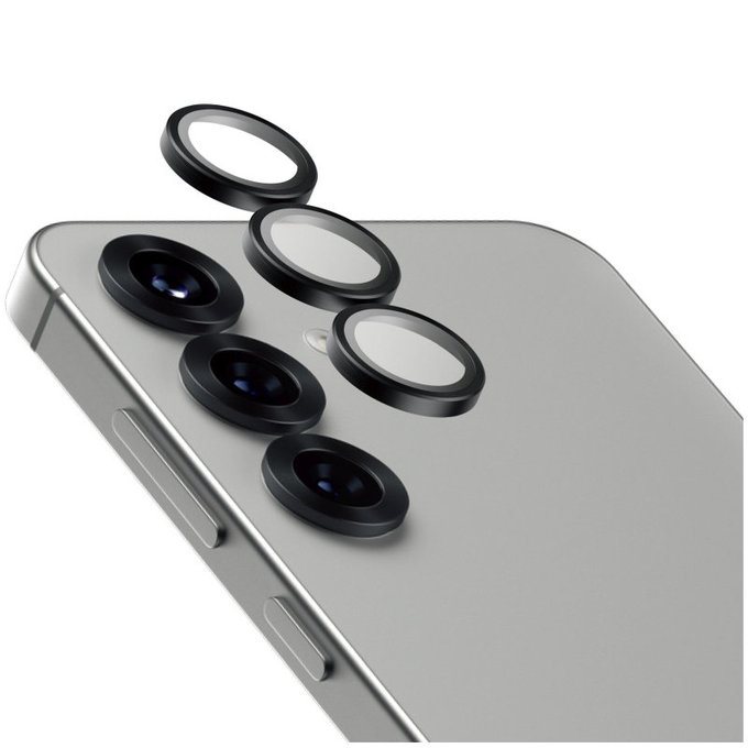 Hoops Ceramic Kameralencse-védő Samsung S25 készülékhez, Fekete, PanzerGlass