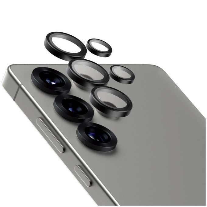 Hoops Ceramic Kameralencse-védő Samsung S25 Ultra készülékhez, Fekete, PanzerGlass