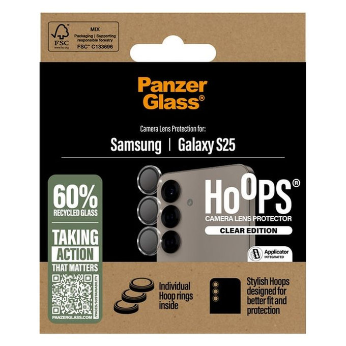 PanzerGlass - Kameralencse Védőburkolat Hoops - Samsung Galaxy S25, transparent