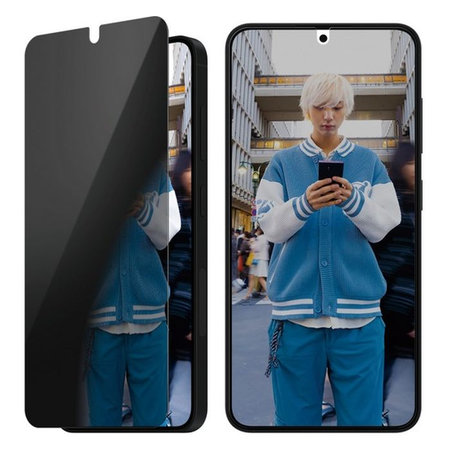 PanzerGlass - Edzett Üveg UWF Privacy az applikátorral - Samsung Galaxy S25, transparent