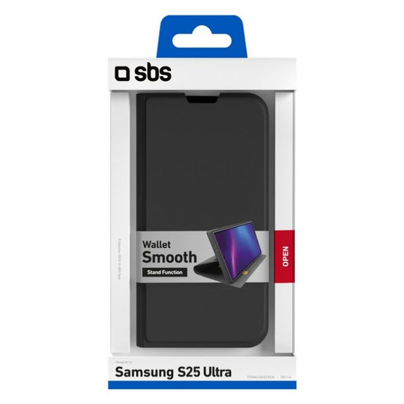 SBS - Tok Book Wallet Smooth - Samsung Galaxy S25 Ultra, fekete