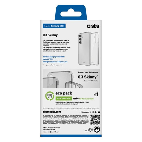 SBS - Tok Skinny - Samsung Galaxy S25+, transparent