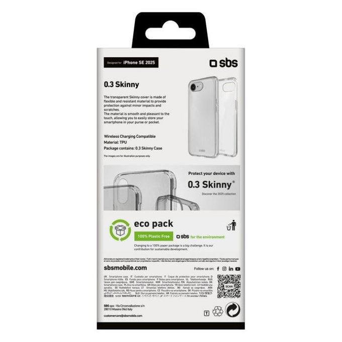 SBS - Tok Skinny - iPhone 16e, transparent